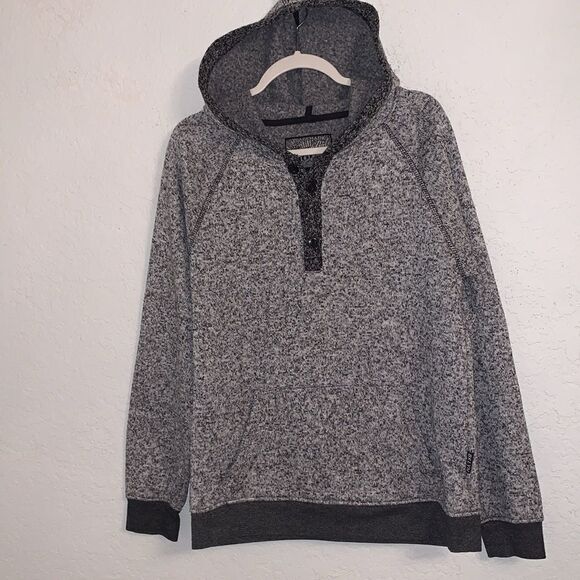 Trademark Brooklyn Cloth Grey Pocket Hoodie Size M - Picture 1 of 6